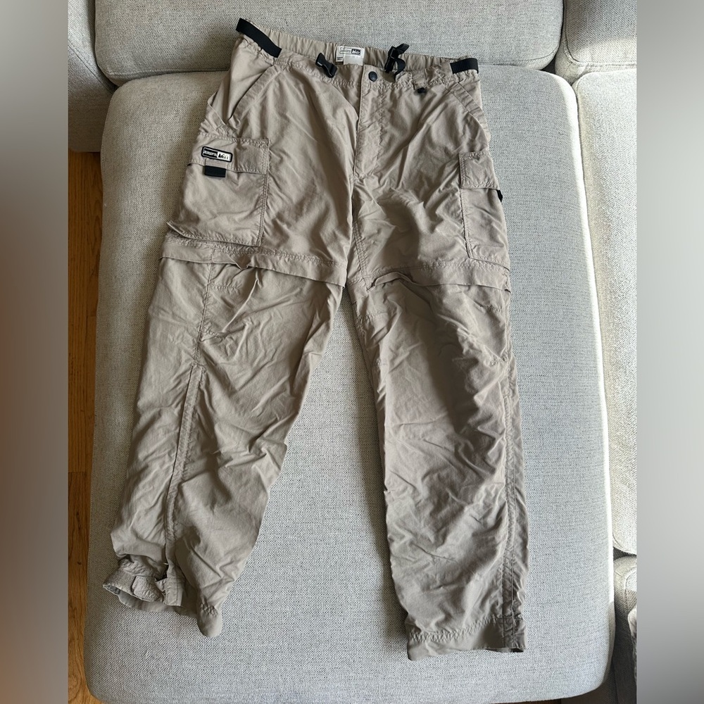 REI Women's Convertible Cargo Hiking Pants Outdoor UPF 50+ Size 10 Petite